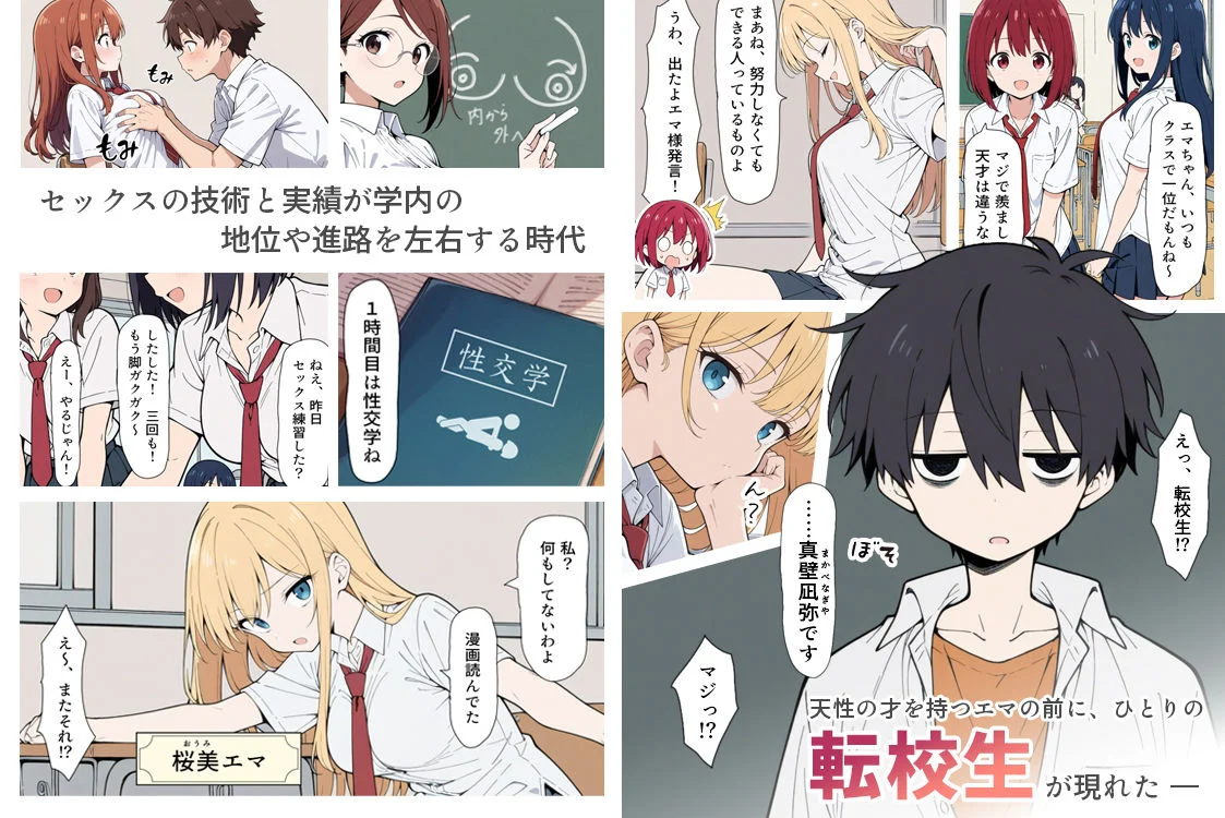 陰キャ転校生はセックス最強 - クラス代表の座を奪われた私 - 画像1